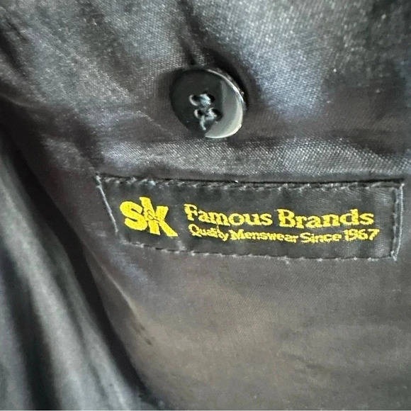 Fenzia S&K Men's Grey Silk/Wool Blend Sports Blazer Jacket Size 44L GUC - Picture 8 of 12